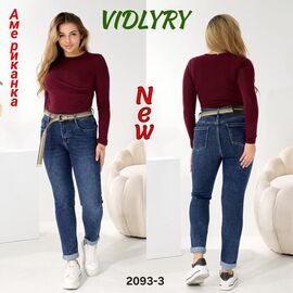 Джинси жіночі 2093-3 blue р.30-36 "Vidlyry" недорого оптом від прямого постачальника