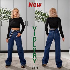 Джинси жіночі 3316 blue р.25-30 "Vidlyry" недорого оптом від прямого постачальника