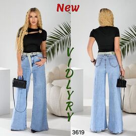 Джинси жіночі 3619 l.blue р.25-30 "Vidlyry" недорого оптом від прямого постачальника