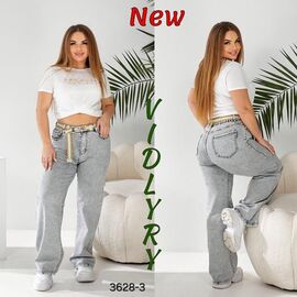 Джинси жіночі 3628-3 l.grey р.30-36 "Vidlyry" недорого оптом від прямого постачальника