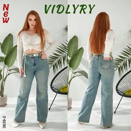 Джинси жіночі 3639-2 l.blue р.28-33 "Vidlyry" недорого оптом від прямого постачальника