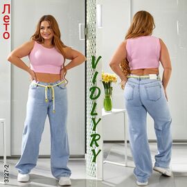 Джинси жіночі 3727-2 l.blue р.28-33 "Vidlyry" недорого оптом від прямого постачальника