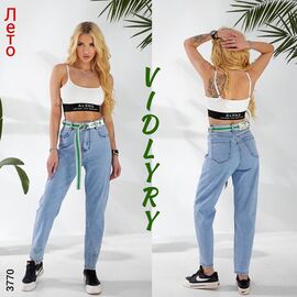 Фотография Джинсы женские 3770 l.blue р.25-30 "Vidlyry" недорого оптом от прямого поставщика