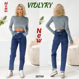 Фотография Джинсы женские 3870 blue р.25-30 "Vidlyry" недорого оптом от прямого поставщика