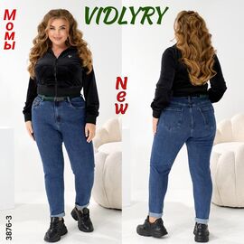 Джинси жіночі 3876-3 blue р.32-42 "Vidlyry" недорого оптом від прямого постачальника