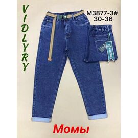 Джинси жіночі 3877-3 blue р.30-36 "Vidlyry" недорого оптом від прямого постачальника