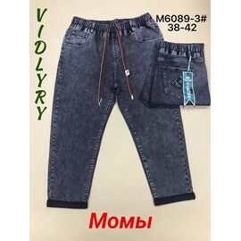 Джинси жіночі 6089-3 d.grey р.38-42 "Vidlyry" недорого оптом від прямого постачальника