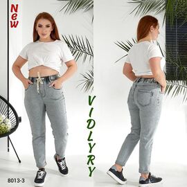 Джинси жіночі 8013-3 l.grey р.30-36 "Vidlyry" недорого оптом від прямого постачальника