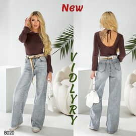 Джинси жіночі 8020 l.grey р.25-30 "Vidlyry" недорого оптом від прямого постачальника