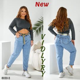 Джинси жіночі 8030-3 l.blue р.31-38 "Vidlyry" недорого оптом від прямого постачальника
