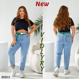 Джинси жіночі 8033-3 l.blue р.31-38 "Vidlyry" недорого оптом від прямого постачальника