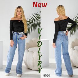 Джинси жіночі 8050 l.blue р.25-30 "Vidlyry" недорого оптом від прямого постачальника