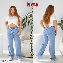Джинси жіночі 8051-2 l.blue р.28-33 "Vidlyry" недорого оптом від прямого постачальника