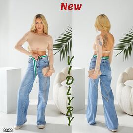 Джинси жіночі 8053 l.blue р.25-30 "Vidlyry" недорого оптом від прямого постачальника