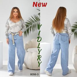Джинси жіночі 8056-3 l.blue р.30-36 "Vidlyry" недорого оптом від прямого постачальника