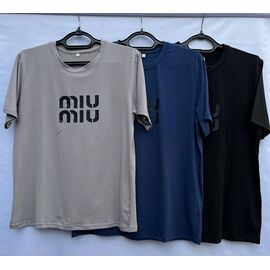 футболка жіноча S555 blue р.42-50 "Shoptime" недорого оптом від прямого постачальника