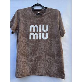 футболка жіноча S617 brown р.44-50 "Shoptime" недорого оптом від прямого постачальника