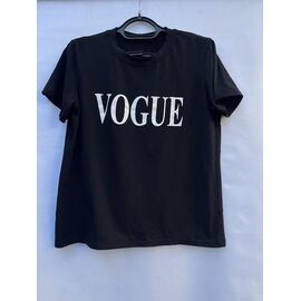 футболка жіноча S618 black р.44-50 "Shoptime" недорого оптом від прямого постачальника