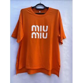 футболка жіноча S609 orange р.52-60 "Shoptime" недорого оптом від прямого постачальника