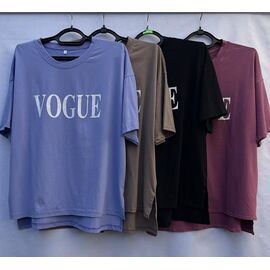 футболка жіноча S613 blue р.52-60 "Shoptime" недорого оптом від прямого постачальника