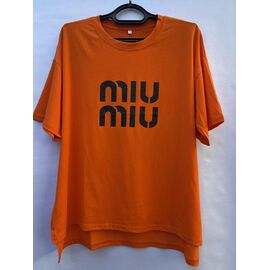 футболка жіноча S619 orange р.52-60 "Shoptime" недорого оптом від прямого постачальника