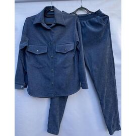 Костюм спортивний жіночий теплий S586 blue р.44-50 "Shoptime" недорого оптом від прямого постачальника