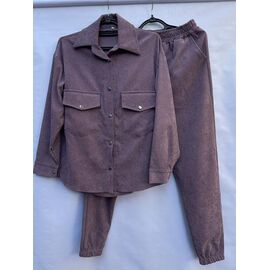 Костюм спортивний жіночий теплий S588 violet р.44-50 "Shoptime" недорого оптом від прямого постачальника