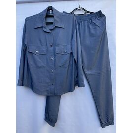 Костюм спортивний жіночий теплий S589 grey р.44-50 "Shoptime" недорого оптом від прямого постачальника