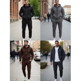 Костюм спортивний чоловічий DL725 grey р.46-54 "Delviago" недорого оптом від прямого постачальника