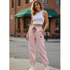 Штани спортивні жіночі DL734 pink р.S-L "Delviago" недорого оптом від прямого постачальника