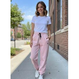 Штани спортивні жіночі DL742 pink р.S-L "Delviago" недорого оптом від прямого постачальника