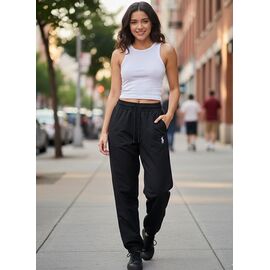 Штани спортивні жіночі DL744 black р.S-L "Delviago" недорого оптом від прямого постачальника