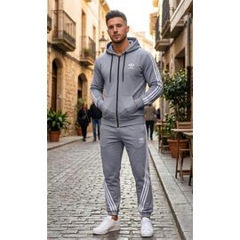 Костюм спортивний чоловічий DL775 grey р.46-54 "Delviago" недорого оптом від прямого постачальника