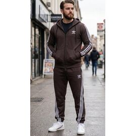 Костюм спортивний чоловічий DL778 brown р.46-54 "Delviago" недорого оптом від прямого постачальника