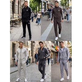 Костюм спортивний чоловічий DL825 d.grey р.46-54 "Delviago" недорого оптом від прямого постачальника