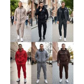 Костюм спортивний чоловічий DL827 beige р.46-54 "Delviago" недорого оптом від прямого постачальника