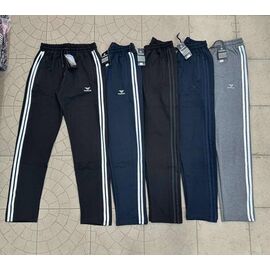 Штани спортивні чоловічі 7413 black-grey р.S-2XL "ROLADA" недорого оптом від прямого постачальника