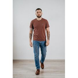 Футболка чоловіча 01-1 brown р.56-64 "VICTORY" недорого оптом від прямого постачальника