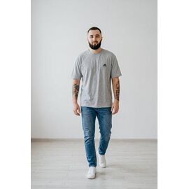 Футболка чоловіча 01-1 grey р.56-64 "VICTORY" недорого оптом від прямого постачальника