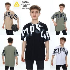 Фотография Футболка детская на мальчика 10074 khaki р.10-14 "Meloria" недорого оптом от прямого поставщика