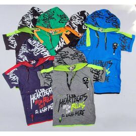 Фотография Футболка детская на мальчика 2378 black-green р.5-9 "Meloria" недорого оптом от прямого поставщика