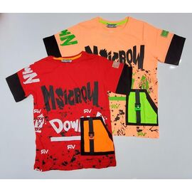 Фотография Футболка детская на мальчика 8194 peach р.8-14 "Meloria" недорого оптом от прямого поставщика