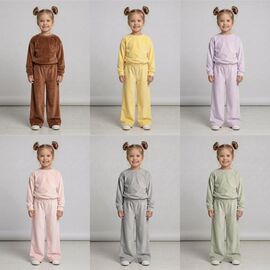 Фотография Костюм детский спортивный на девочку ML4842 grey р.28-34 "Meloria" недорого оптом от прямого поставщика