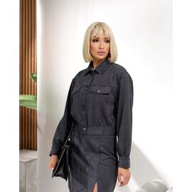 Костюм жіночий 161 d.grey р.S-L "Deliv" недорого оптом від прямого постачальника