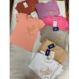 Фотография Футболка детская на девочку ZA2413 beige р.3-7 "Zayka" недорого оптом от прямого поставщика