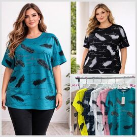 футболка жіноча LL602 mix р.58-60 "Lola" недорого оптом від прямого постачальника