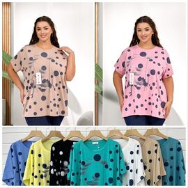 футболка жіноча LL603 mix р.58-60 "Lola" недорого оптом від прямого постачальника