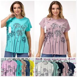 футболка жіноча LL610 mix р.50-52 "Lola" недорого оптом від прямого постачальника