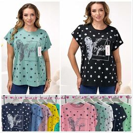 футболка жіноча LL616 mix р.50-52 "Lola" недорого оптом від прямого постачальника