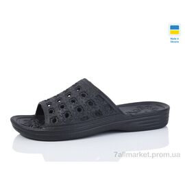 Фотография Шлепки женские облегченные Лето Крок Ж С19 чорний (6 пар р.36-41) "Progress" недорого оптом от прямого поставщика